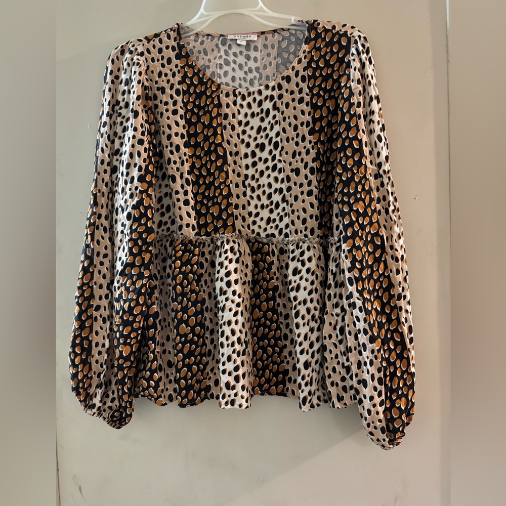 Gorgeous Leopard Print Top Andree By Unit Baby Do… - image 8
